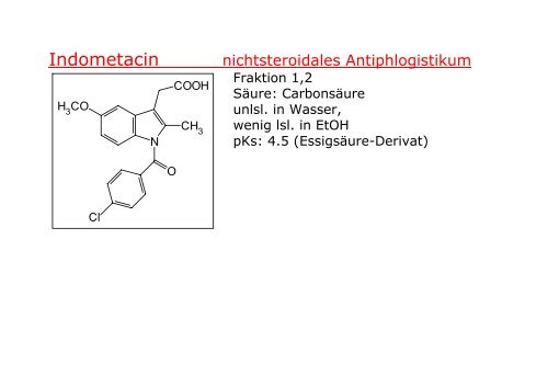 Strukturformeln fÃ¼r den Chemie III Kurs an der Uni ... - Pharmastudent