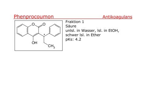 Strukturformeln fÃ¼r den Chemie III Kurs an der Uni ... - Pharmastudent