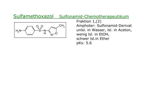 Strukturformeln fÃ¼r den Chemie III Kurs an der Uni ... - Pharmastudent