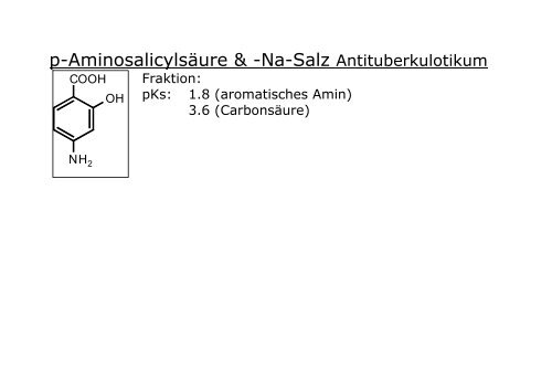 Strukturformeln fÃ¼r den Chemie III Kurs an der Uni ... - Pharmastudent