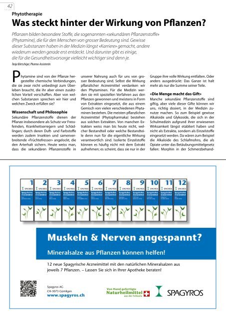 Juli/August 2013 - pharmaSuisse