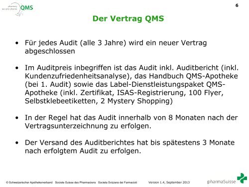 QMS-Apotheke - pharmaSuisse