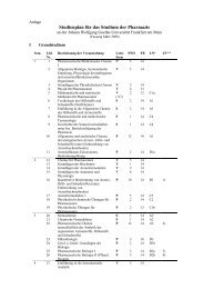 Studienplan fÃ¼r das Studium der Pharmazie - Pharmazie - Goethe ...