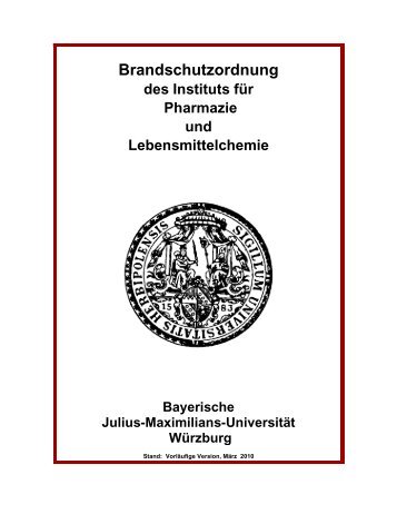 Brandschutzordnung - Institut für Pharmazie und ...