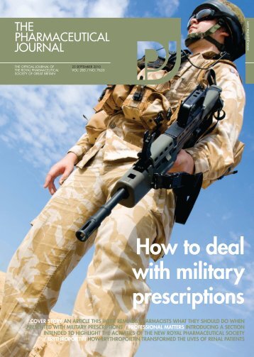 How to deal with military prescriptions - Pharmaceutical Press