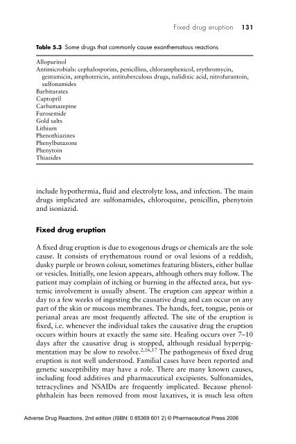 Drug-induced skin reactions - Pharmaceutical Press