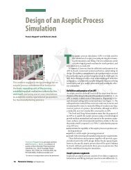 Design of an Aseptic Process Simulation - Pharmaceutical Technology