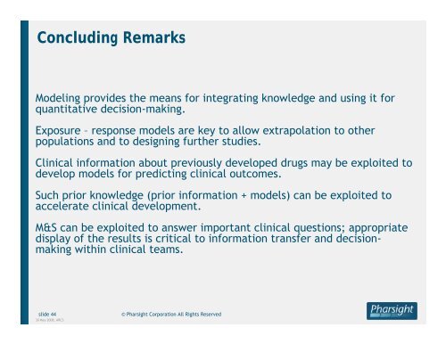 Communicating the Value of Pharmacodynamic Modelling in Drug ...