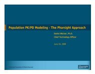 Population PKPD Mode.. - Pharsight Corporation