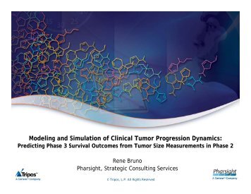 Modeling and Simulation of Clinical Tumor Progression ... - Pharsight