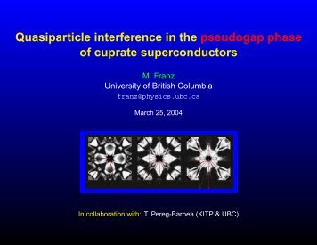 Quasiparticle interference in the pseudogap phase of cuprate ...