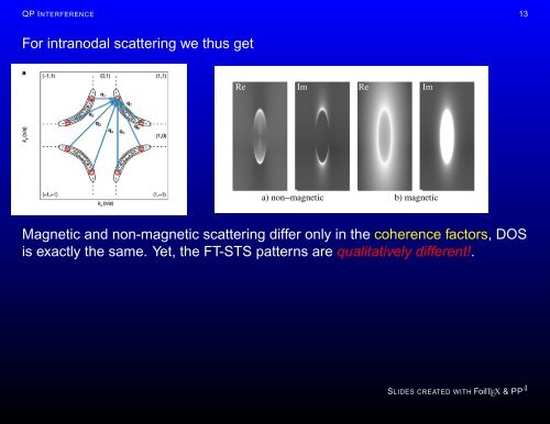 Quasiparticle interference in the pseudogap phase of cuprate ...