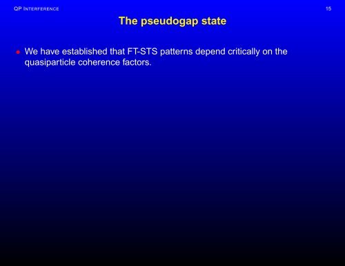 Quasiparticle interference in the pseudogap phase of cuprate ...