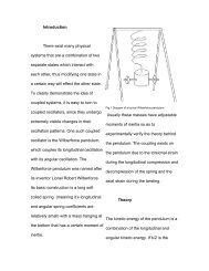 Wilberforce pendulum - UBC Physics & Astronomy