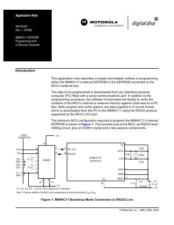 AN1010/D: M68HC11 EEPROM Programming from a Personal ...