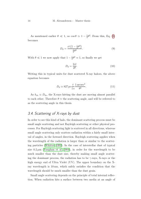 Master thesis - UBC Physics & Astronomy