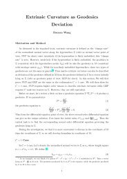 Extrinsic Curvature as Geodesics Deviation