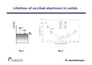 Lifetime of excited electrons in solids