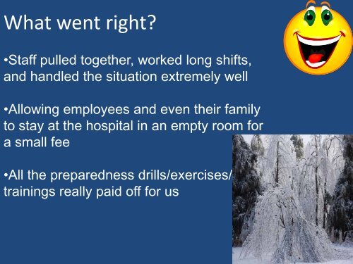 Ice Storm Experiences - PHE