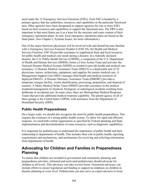 Pediatric Terrorism and Disaster Preparedness: A ... - PHE Home