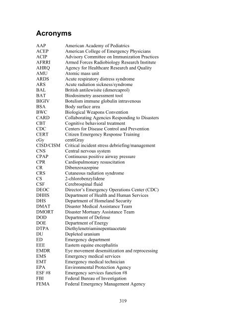 Pediatric Terrorism and Disaster Preparedness: A ... - PHE Home