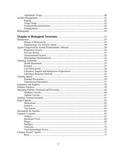 Pediatric Terrorism and Disaster Preparedness: A ... - PHE Home