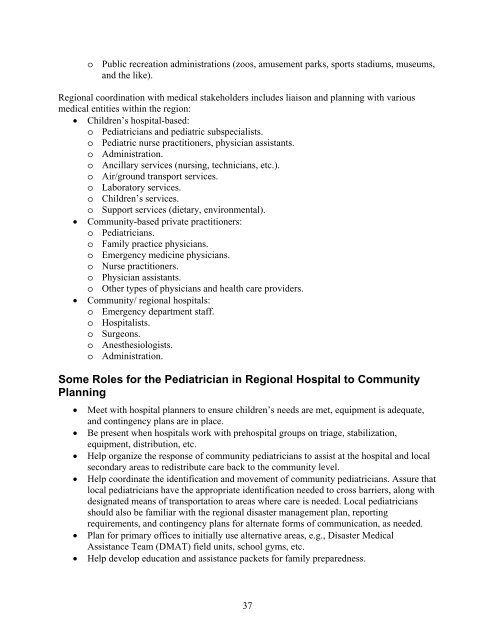 Pediatric Terrorism and Disaster Preparedness: A ... - PHE Home