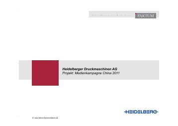 Heidelberger Druckmaschinen AG Projekt ... - Faktum