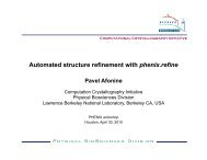 Automated structure refinement with phenix.refine