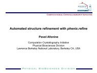 Automated structure refinement with phenix.refine