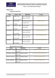 Annex 1 Phepa Network Members - Generalitat de Catalunya