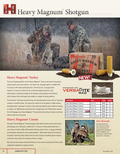 Catalogue Hornady 2014