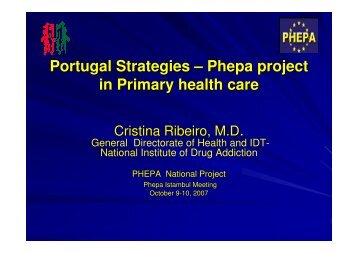 F - Country Report Portugal Cristina Ribeiro - PHEPA