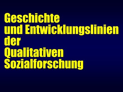 Einführung In Die Qualitative Sozialforschung Qualitative Sozialforschung