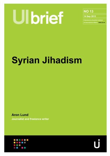 2012-09-14 Syrian Jihadism - Public Intelligence Blog
