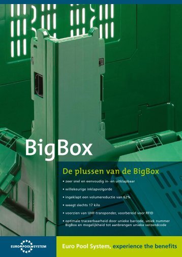 Euro Pool System, experience the benefits BigBox De plussen van ...