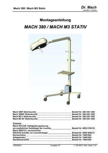 Mach 380/M3 Stativ ITD - Dr. Mach