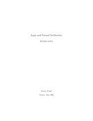 Logic and Formal Verification - Phil Cmu