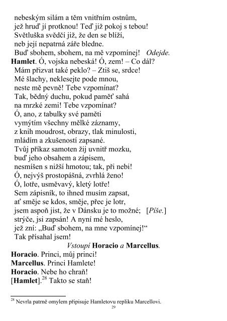 WILLIAM SHAKESPEARE HAMLET PÅeloÅ¾il FrantiÅ¡ek Nevrla ...