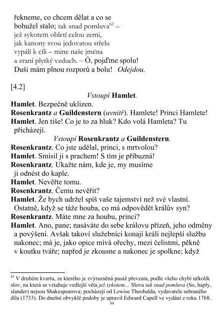 WILLIAM SHAKESPEARE HAMLET PÅeloÅ¾il FrantiÅ¡ek Nevrla ...