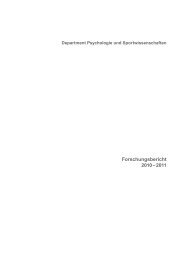 Forschungsbericht 2010 â 2011 - Philosophische FakultÃ¤t - Friedrich ...