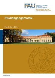 Handreichung Studiengangsmatrix - Philosophische Fakultät ...