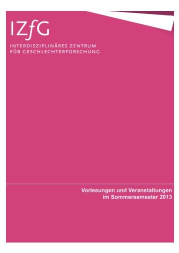 Vorlesungsverzeichnis Sommersemester 2013 - Philosophische ...