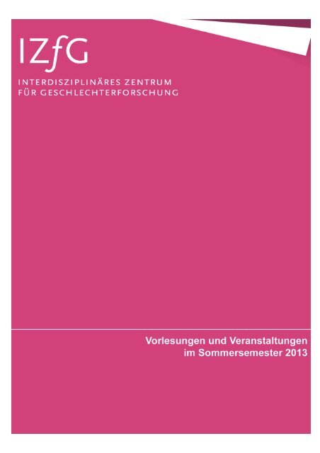 Vorlesungsverzeichnis Sommersemester 2013 - Philosophische ...