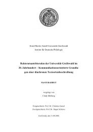 Rektoratsantrittsreden der UniversitÃ¤t Greifswald im 20. Jahrhundert ...