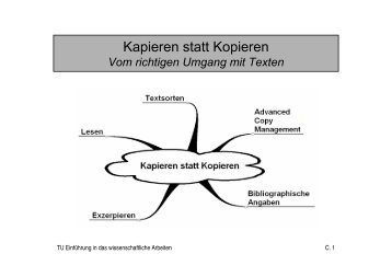 Kapieren statt Kopieren