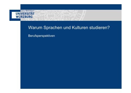 Sprachen und Kulturen studieren - Philosophische Fakultät I ...