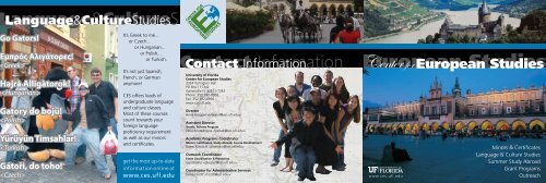 European Studies - University of Florida