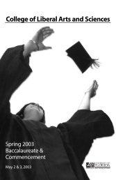 Spring 2003 Program copy - News and Publications - University of ...