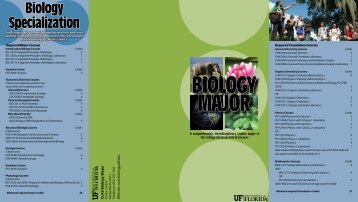Biology Specialization